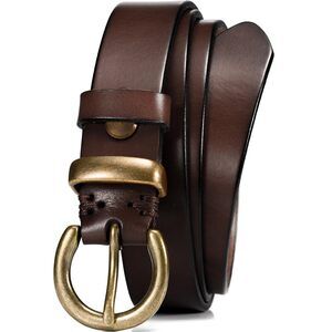4143 Full Grain Leather Belt For Women,1.1" Ladies Casual Jean